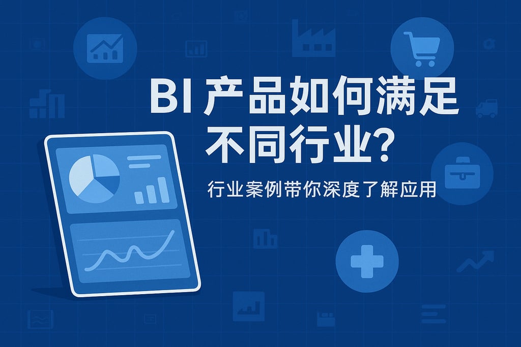 BI产品如何满足不同行业？行业案例带你深度了解应用"